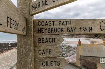 Hours of walking along the coast.
