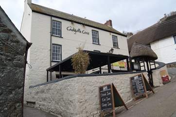 The Cadgwith Cove Inn is just down the hill and well worth the walk back up!