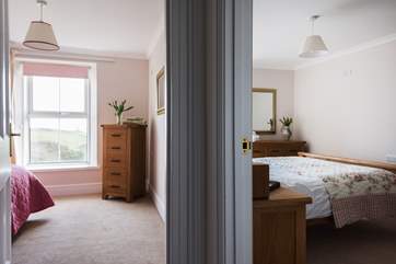The first floor double bedroom and the single room are both on the same level as the bathroom.