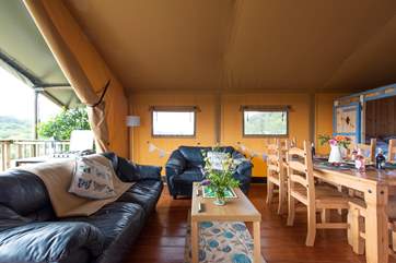 The cosy sitting area is just delightful.
