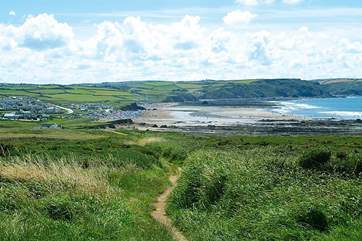 The stunning Widemouth Bay is just a 35 minute drive away.