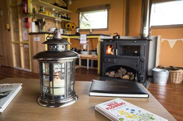 The log-fired range will keep you warm and toasty whatever the weather.