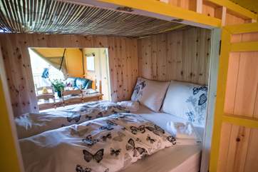 The lovely double den bed.
