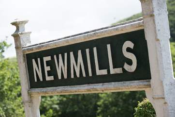 There is even a little train station at New Mills where you can catch a tiny steam train to the town of Launceston during the summer season.