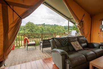 You can enjoy the great views from inside and out.