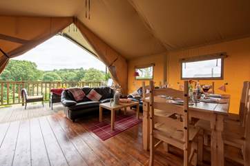 A wonderful space to enjoy inside/outside living.