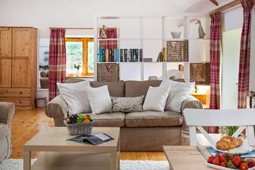 The open plan area is beautiful and light.