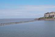 The north Somerset coast is an easy drive to the west. This is the boardwalk at Weston-super-Mare.