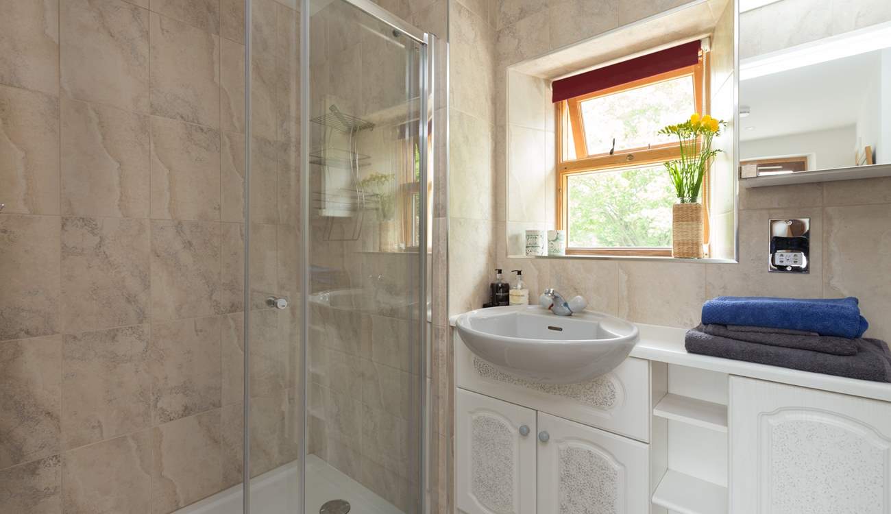 There is a shower-room with an excellent sized shower.