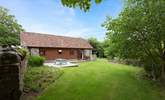 There are gardens on two sides of Ashey Barn, with a patio-area for eating outside if you wish. This is a very private setting. - Thumbnail Image