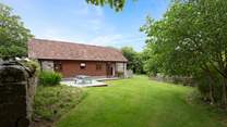 There are gardens on two sides of Ashey Barn, with a patio-area for eating outside if you wish. This is a very private setting.