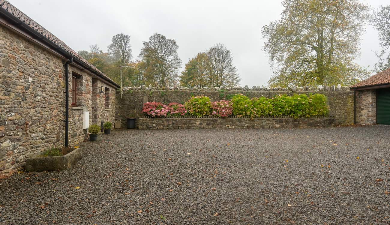 Plenty of private parking.