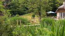 The pond is in front of the cottage - you can watch the antics of the resident ducks and see what other birds you can spot.