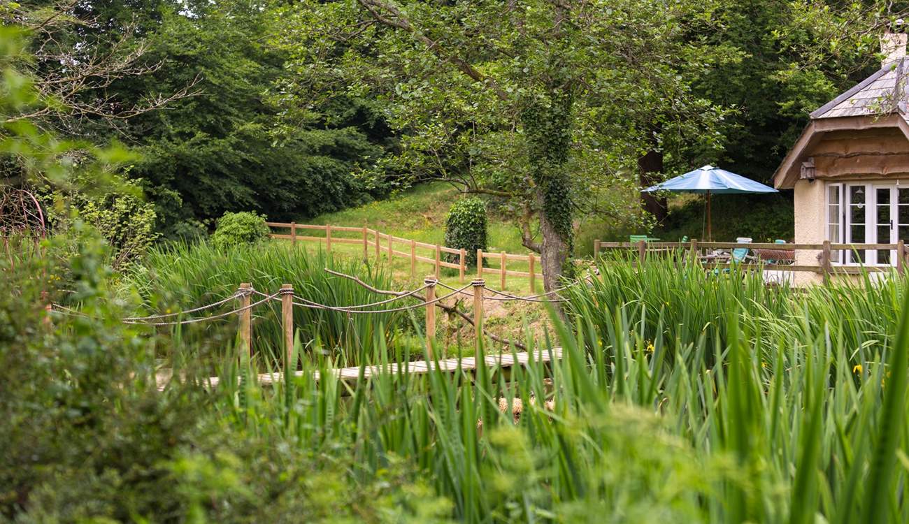 The pond is in front of the cottage - you can watch the antics of the resident ducks and see what other birds you can spot.