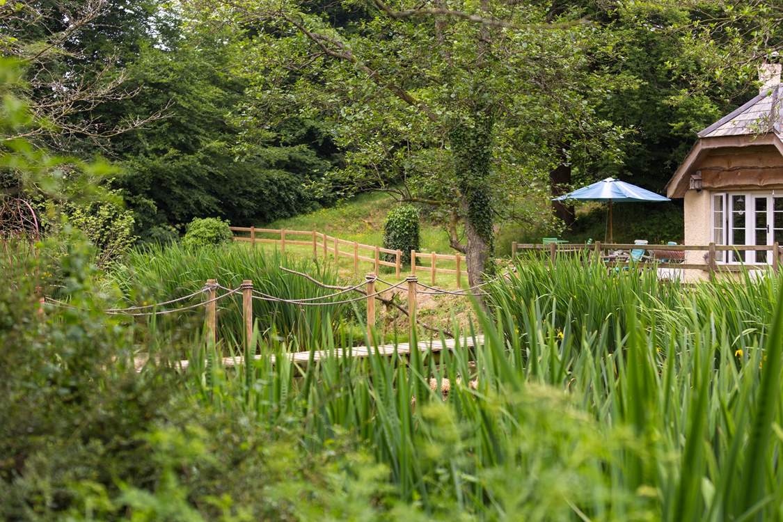 The pond is in front of the cottage - you can watch the antics of the resident ducks and see what other birds you can spot.