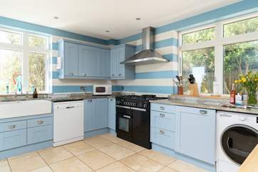 A kitchen supplied with all you need for your holiday at Cliff House.