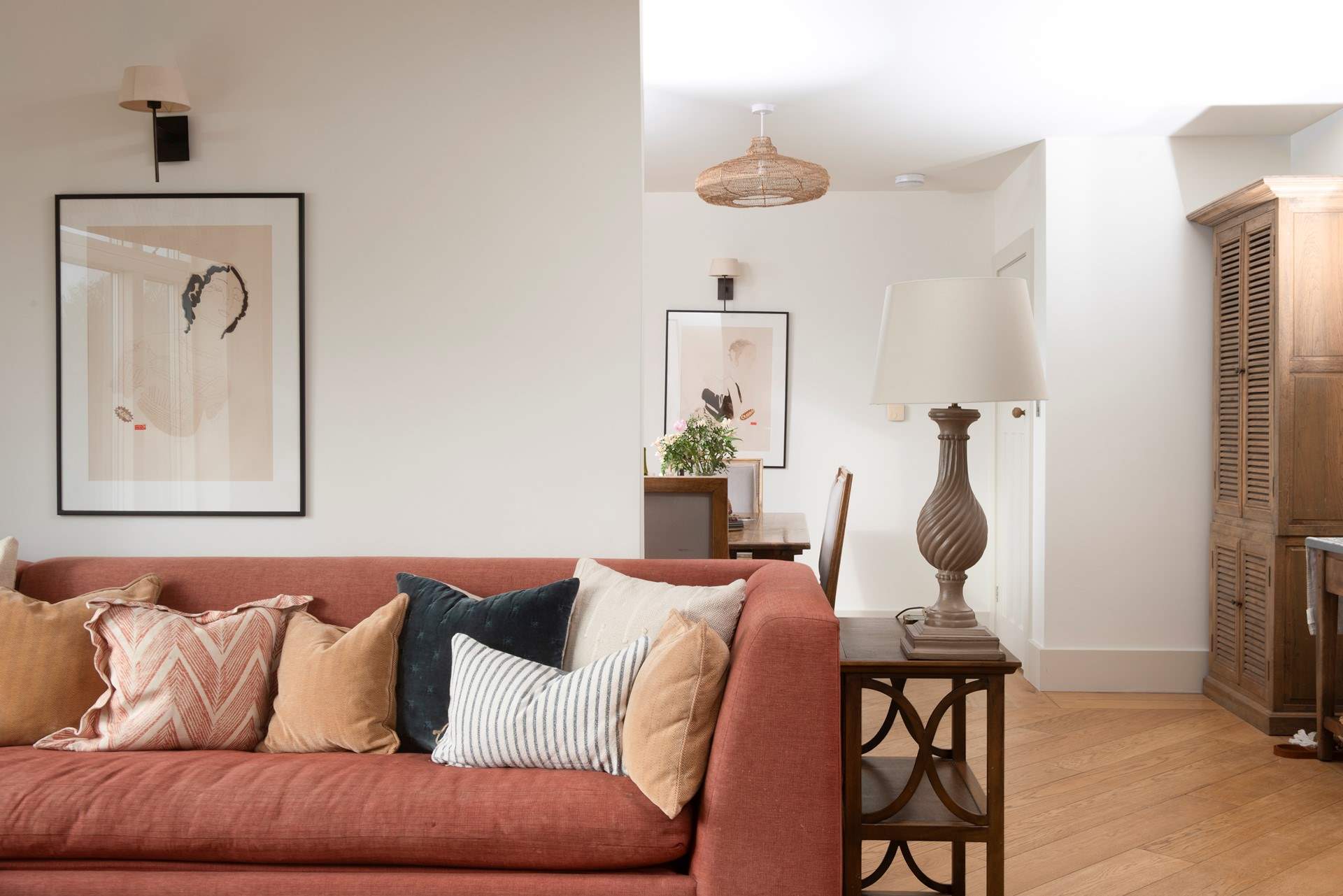 The home is spacious and stylish.