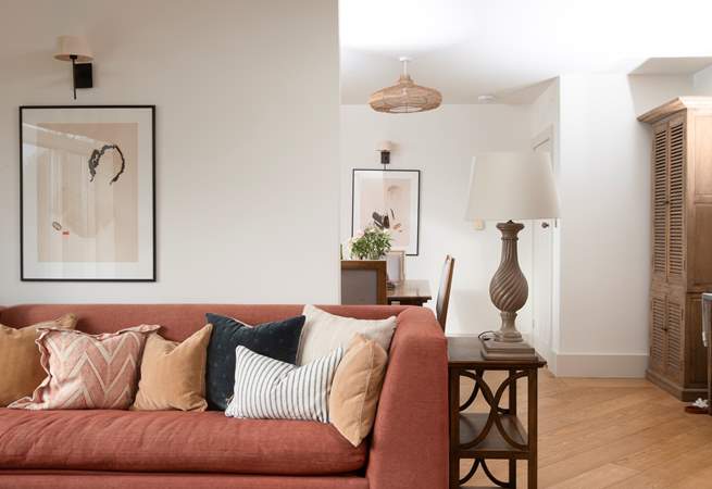 The home is spacious and stylish.