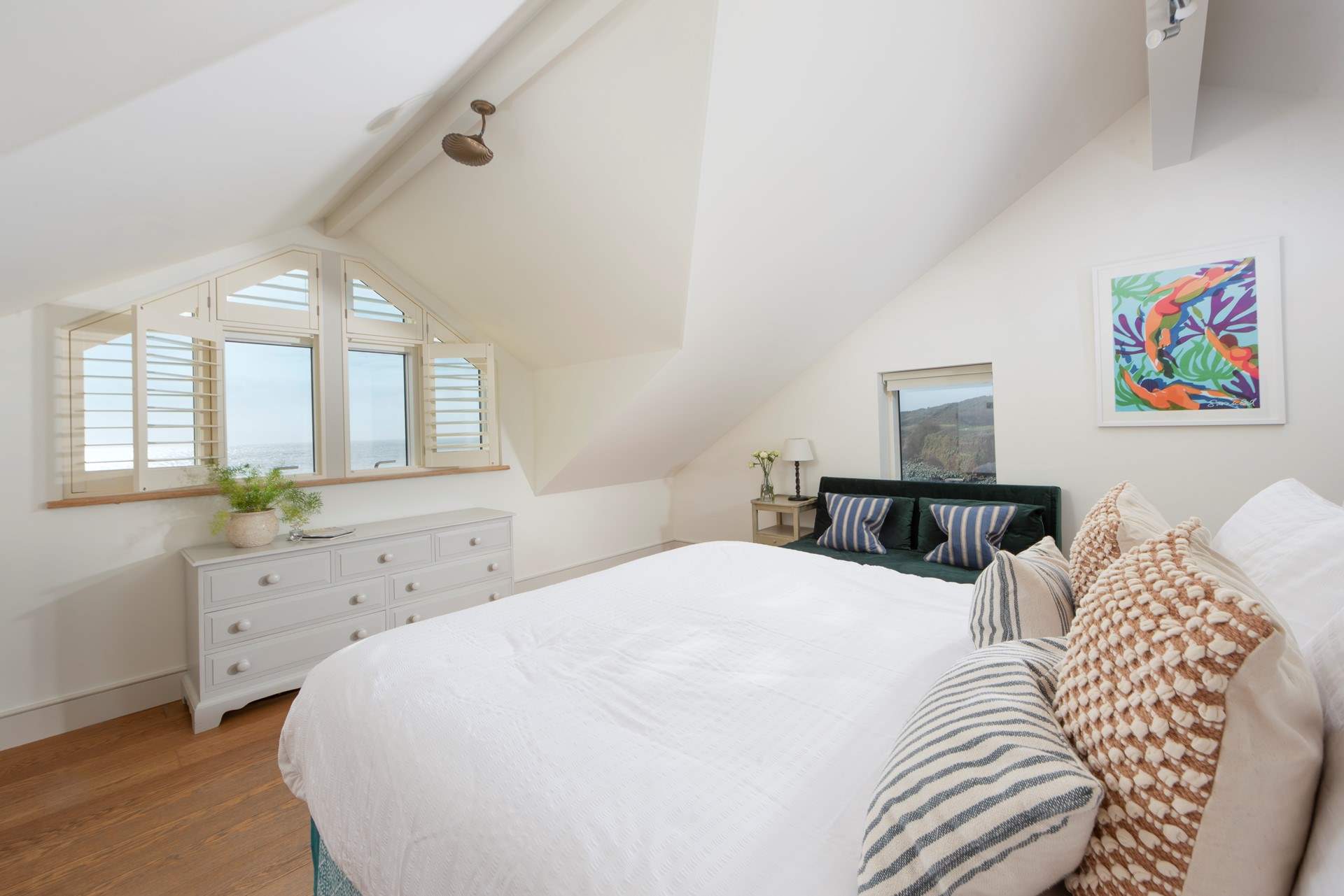 Gaze out to the Atlantic.