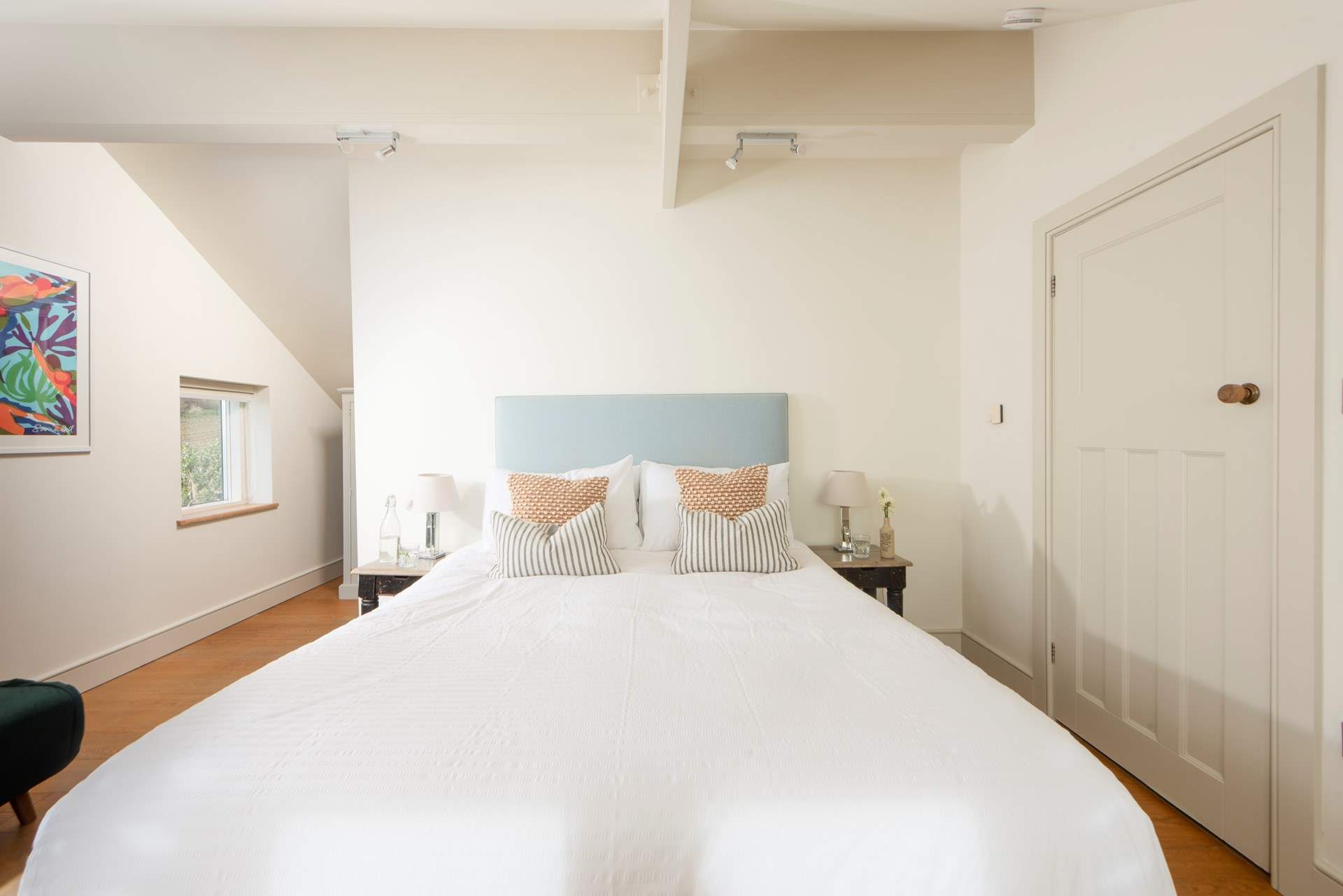 The  luxurious double bed in bedroom 3.