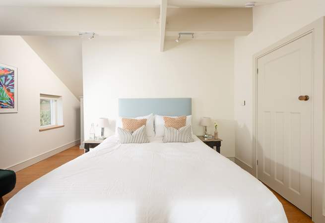 The  luxurious double bed in bedroom 3.