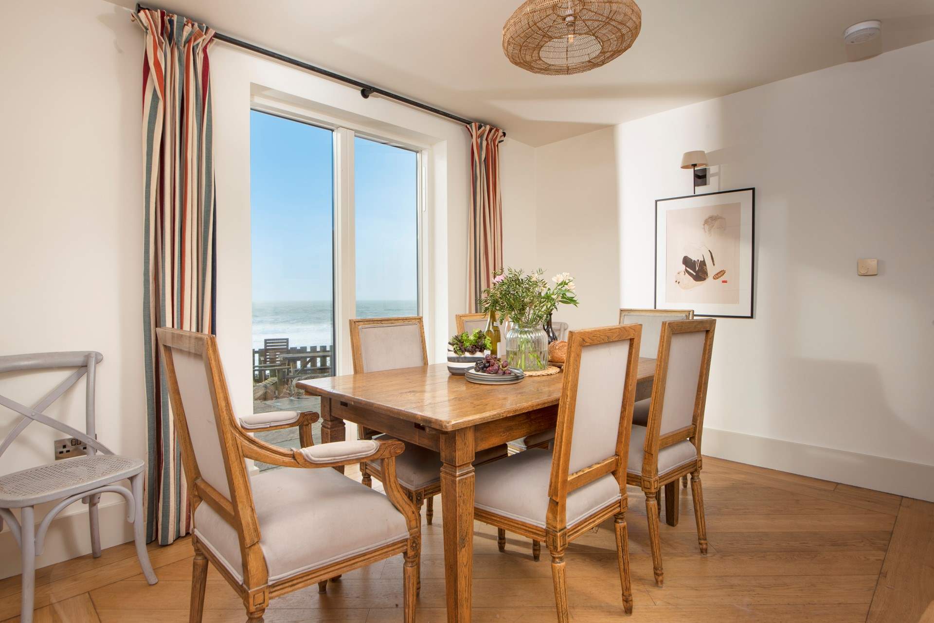 Watch the waves whilst dining in style.