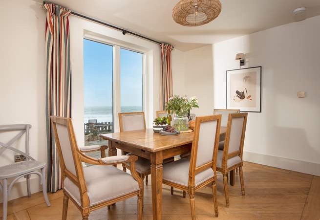 Watch the waves whilst dining in style.