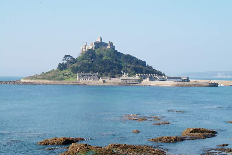 The magestic St Michael's Mount can be seen from just around the corner of The Hideaway and is a five minute drive or a fabulous walk along the South West Coast Path.