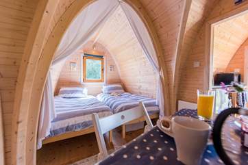 The Hideaway is light and airy.