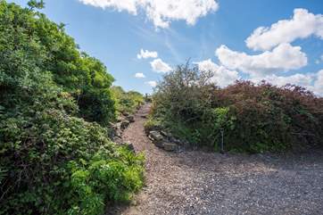 This is the path to your superb sitting-area with a spectacular view.