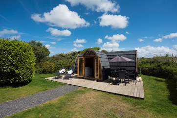 Peaceful surroundings and a private front lawn.