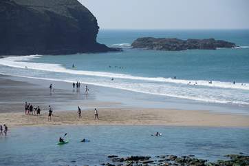 For surfers and sand castle builders alike, the beach here has something for everyone.