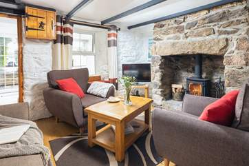 The cosy sitting room.