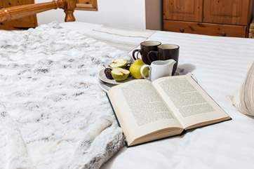 Enjoy leisurely mornings with a good book.