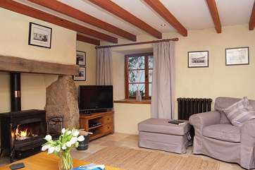 The cosy sitting-room.