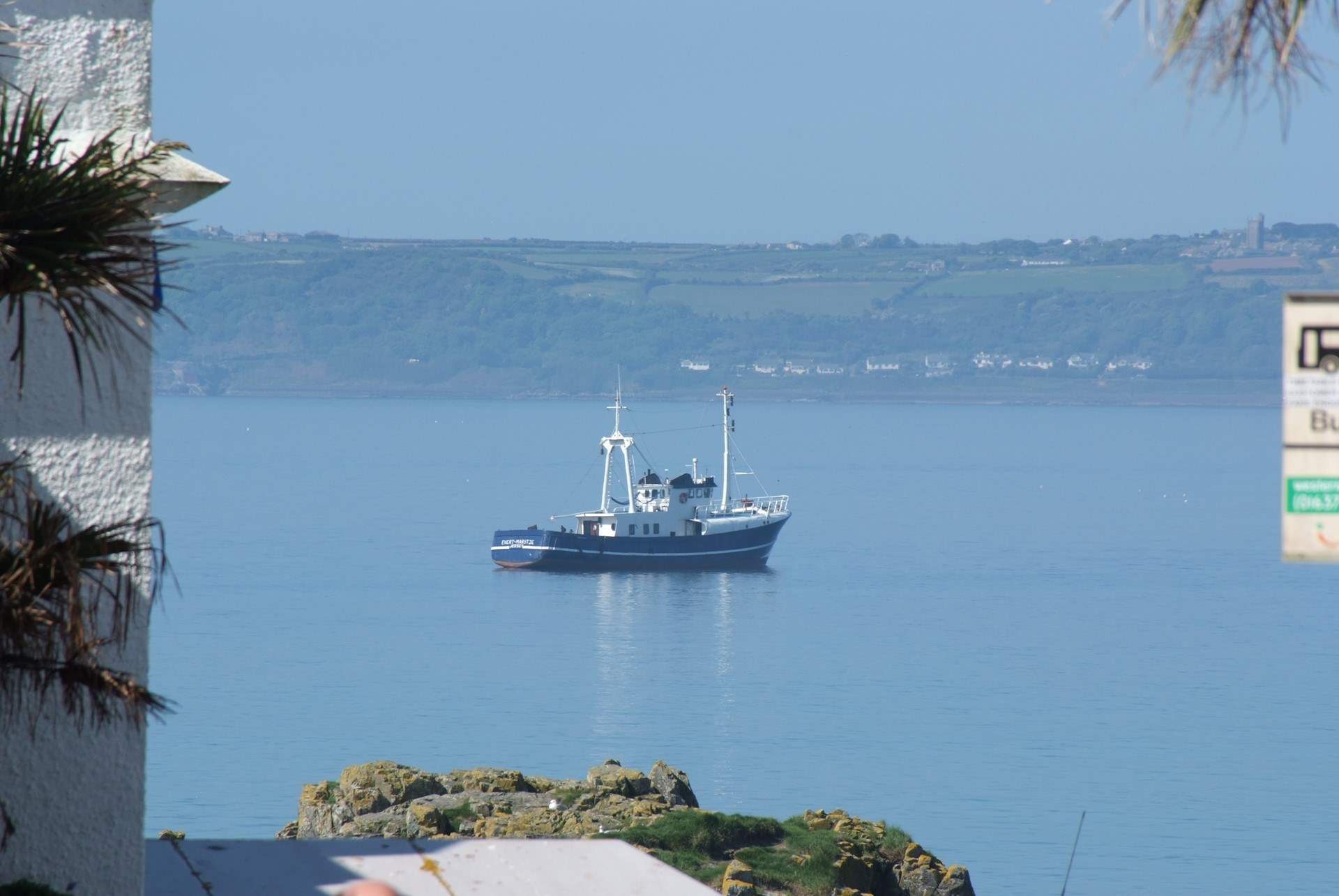 A lovely view across Mount's Bay (not the view from the cottage)