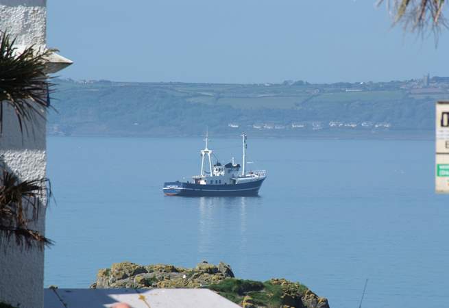 A lovely view across Mount's Bay (not the view from the cottage)