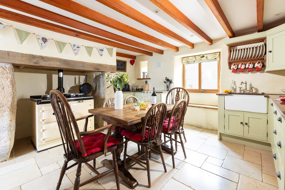 The kitchen, perfect for sociable lunches.
