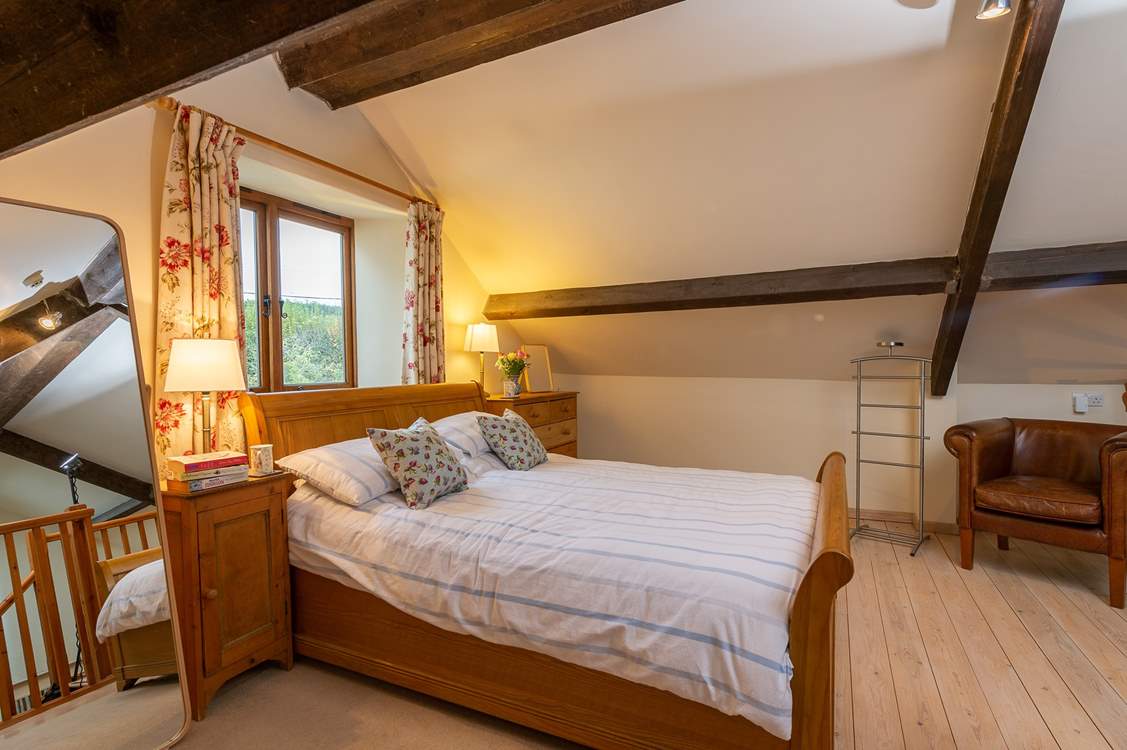 A fabulous king-size sleigh bed for a great night's sleep