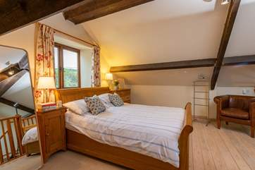 A fabulous king-size sleigh bed for a great night's sleep