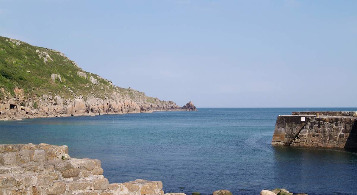 Lamorna Cove is eight miles away.