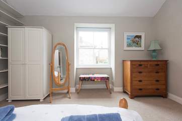 The double bedroom, spacious and light.