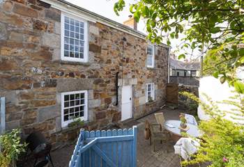 The back of the cottage.