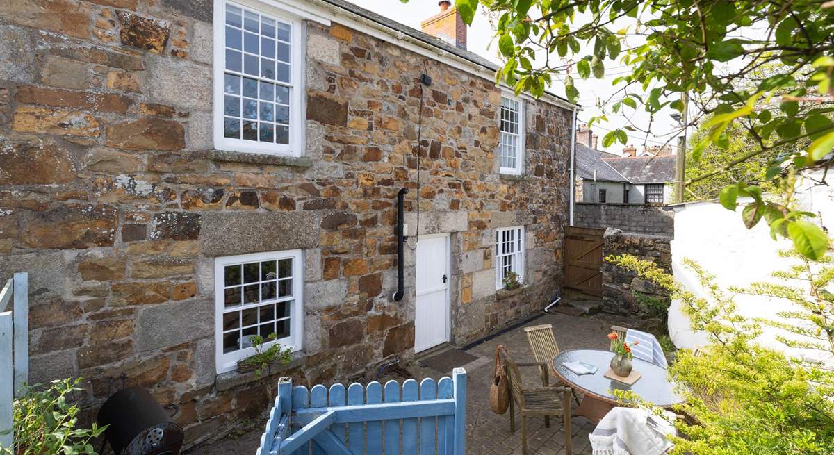 The back of the cottage.