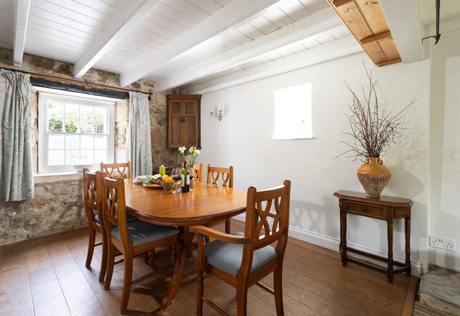 The dining-room a perfect spot for a family gathering.