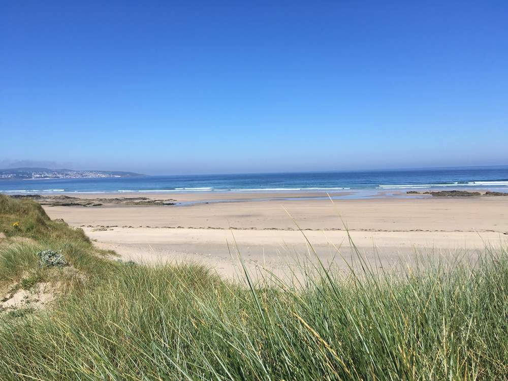 The soft sandy beach at Godrevy.