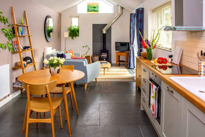 Open plan living, with a touch of Scandi styling.
