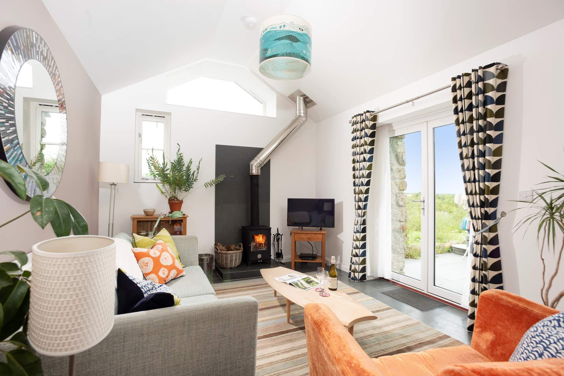 Open up the double doors to your private terrace.