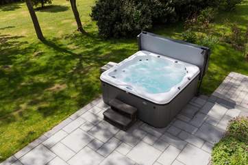 Your own private hot tub out on the terrace.