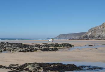 Porthtowan beach is great for families, surfing, rock pool exploring and sandcastle building.